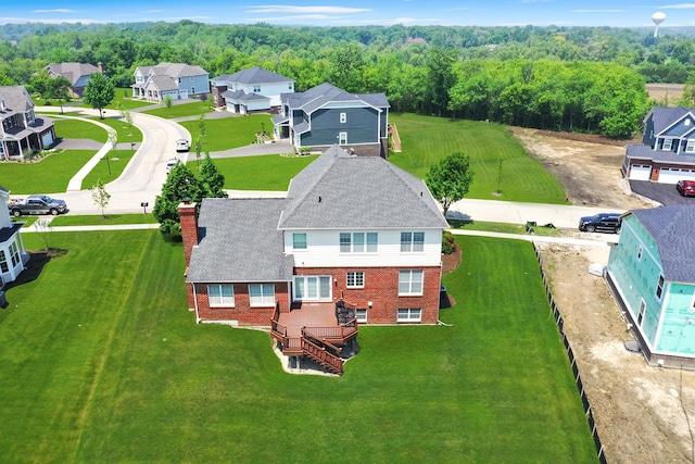 35 Open Pkwy N, Hawthorn Woods, IL 60047 - aerial perspective of suburban area featuring a forest