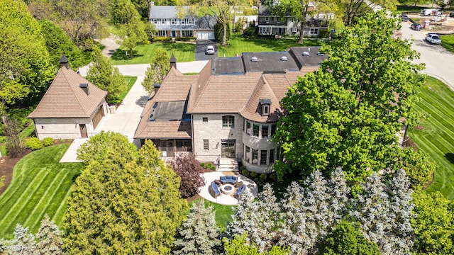 26W051 W Mohican Dr, Wheaton, IL 60189 - drone / aerial view