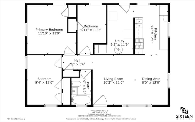 1304 Briarcliff Dr, Urbana, IL 61801 - home floor plan