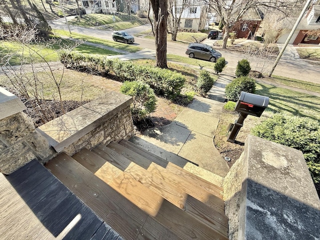 view of yard with a residential view