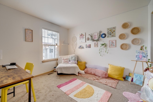 1126 Village Center Pkwy Unit 6, Aurora, IL 60506 - bedroom featuring baseboards, carpet flooring, and visible vents