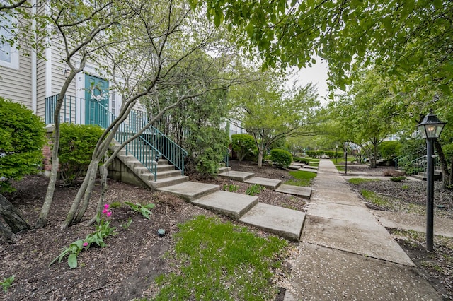 1126 Village Center Pkwy Unit 6, Aurora, IL 60506 - view of yard featuring stairway
