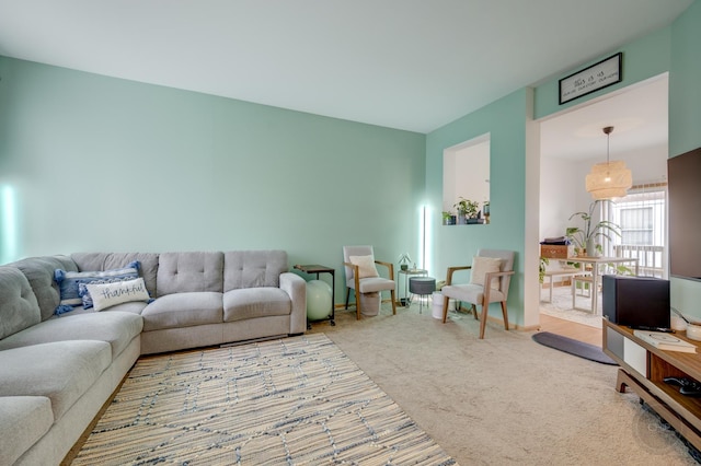 1126 Village Center Pkwy Unit 6, Aurora, IL 60506 - living room featuring carpet flooring