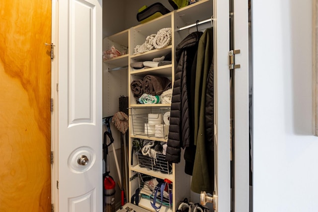 view of closet