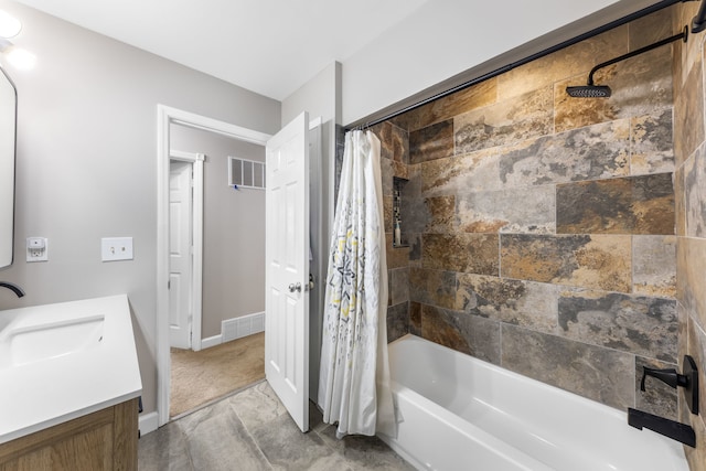 24221 S Edwin Dr, Channahon, IL 60410 - full bathroom with vanity and shower / bath combo