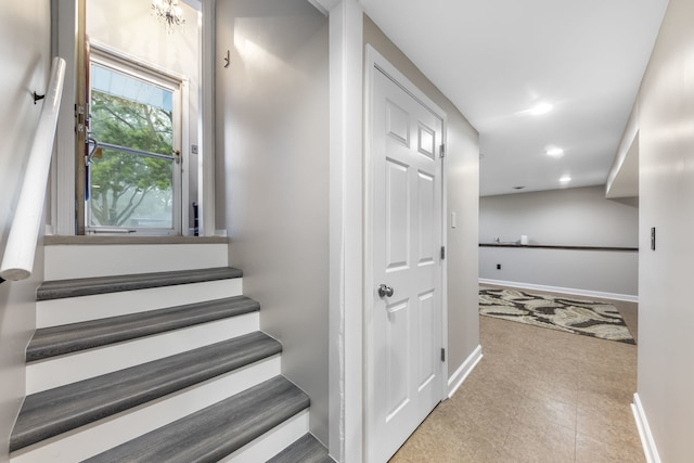 24221 S Edwin Dr, Channahon, IL 60410 - stairs featuring baseboards