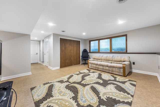24221 S Edwin Dr, Channahon, IL 60410 - living room with recessed lighting and light colored carpet