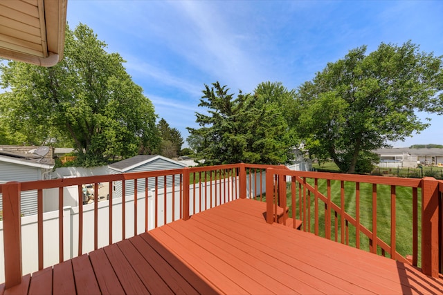 24221 S Edwin Dr, Channahon, IL 60410 - wooden deck featuring a fenced backyard