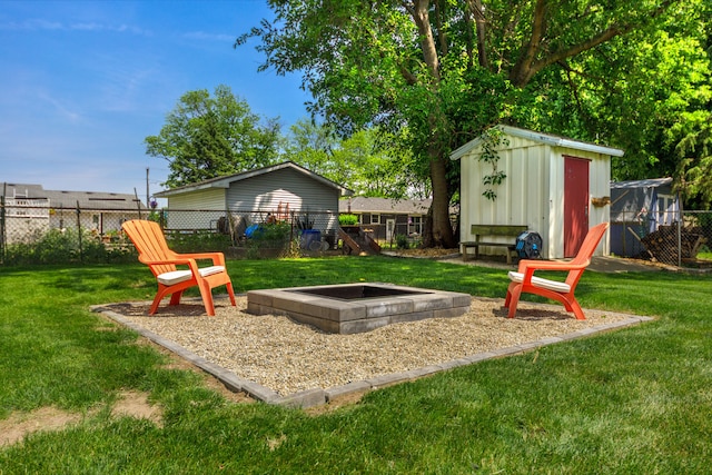 24221 S Edwin Dr, Channahon, IL 60410 - fenced backyard featuring a storage unit