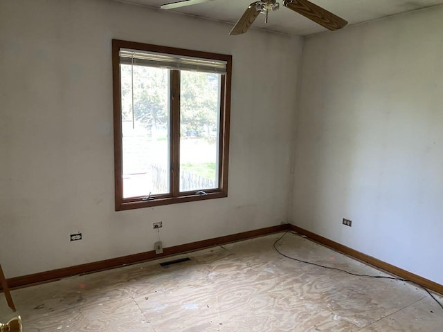 10607 Mathew St, Huntley, IL 60142 - unfurnished room featuring baseboards and ceiling fan