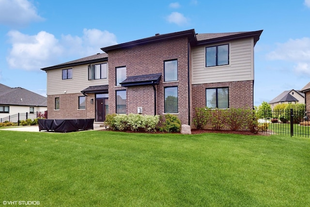 11050 Deer Haven Ln, Orland Park, IL 60467 - rear view of house with brick siding