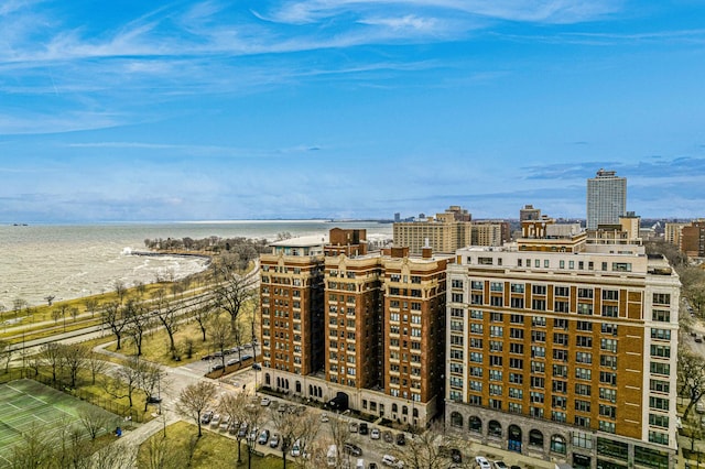 5300 S Shore Dr Unit 59, Chicago, IL 60615 - bird's eye view with a view of city and a water view