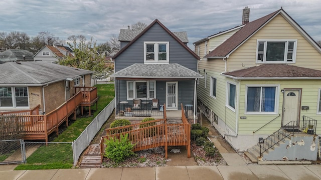 13134 S Burley Ave, Chicago, IL 60633 - back of property featuring a fenced backyard and roof with shingles
