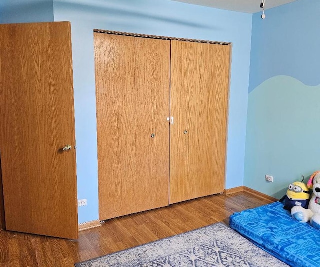 2186 Shadow Creek Ct N, Vernon Hills, IL 60061 - bedroom featuring wood finished floors, a closet, and baseboards