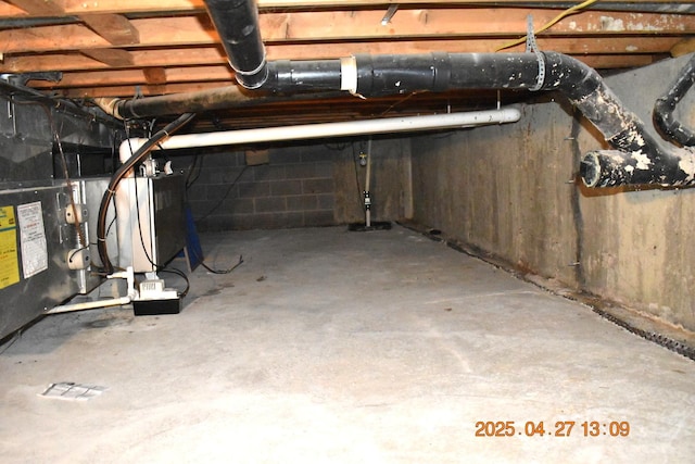 view of below grade area