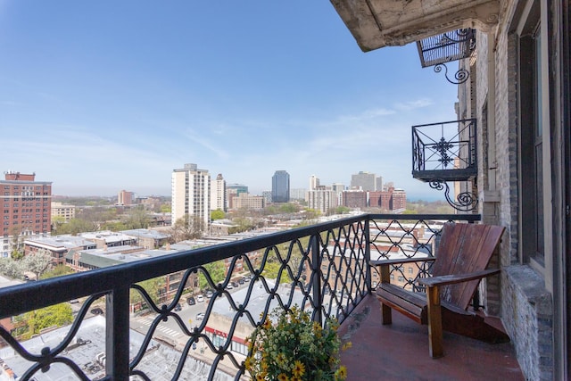 1755 E 55th St Unit 1102, Chicago, IL 60615 - balcony featuring a view of city