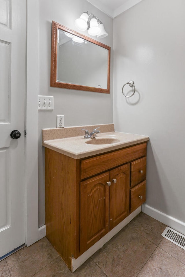 510 S Cottage Grove Ave, Urbana, IL 61802 - bathroom featuring vanity and tile patterned floors