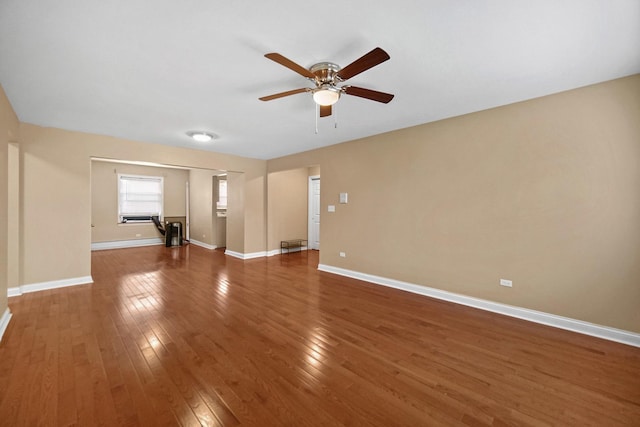 405 E 109th St Unit 203, Chicago, IL 60628 - unfurnished room with ceiling fan and dark wood-style floors