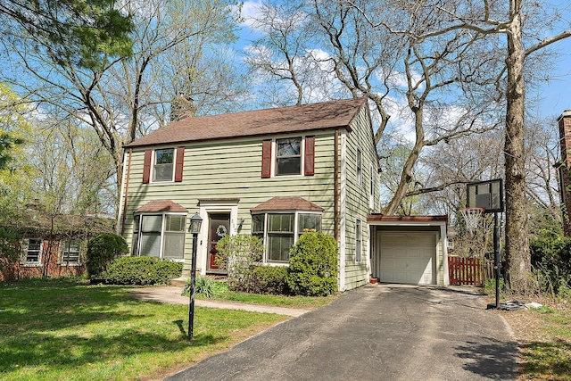 625 Perth Ave, Flossmoor, IL 60422 - traditional home with driveway, a chimney, and an attached garage