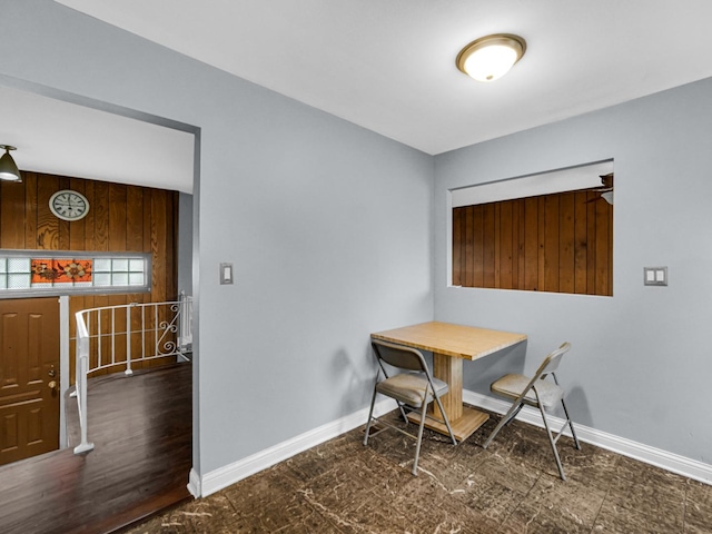 dining area with baseboards