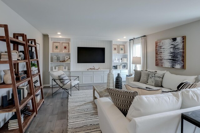 800 Cloverleaf Dr, Marengo, IL 60152 - living room featuring recessed lighting and wood finished floors