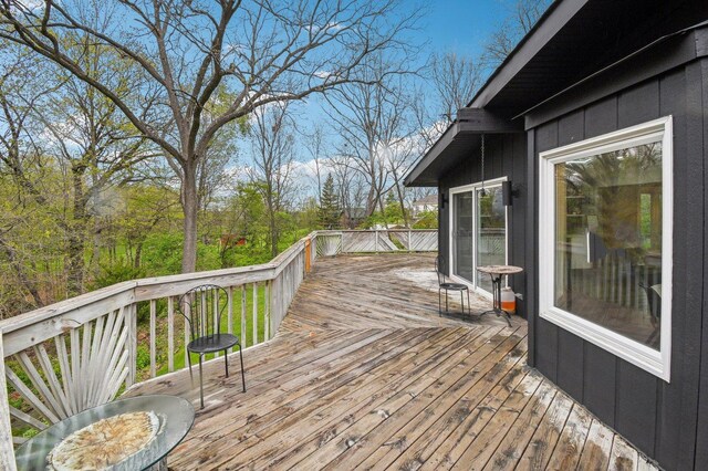 11702 Center Dr, Lemont, IL 60439 - view of wooden deck