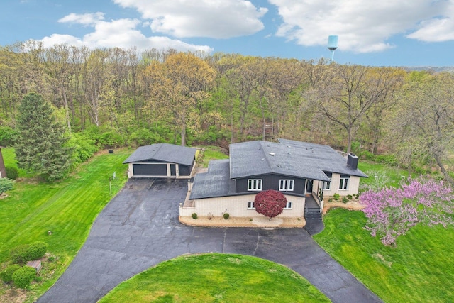11702 Center Dr, Lemont, IL 60439 - birds eye view of property with a view of trees
