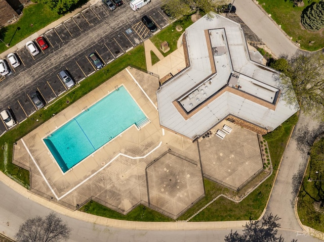 7808 Woodward Ave Unit 41-4G, Woodridge, IL 60517 - drone / aerial view of a pool