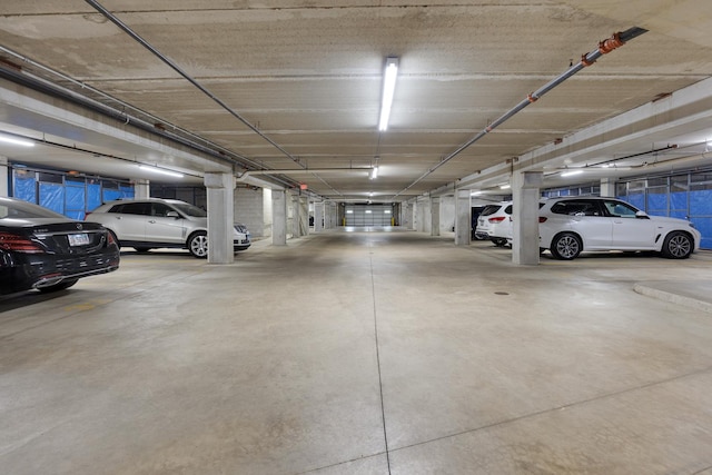 view of parking deck