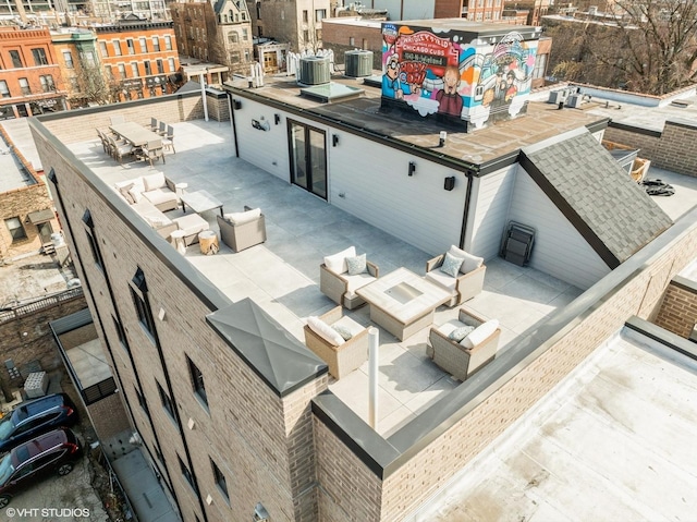 birds eye view of property