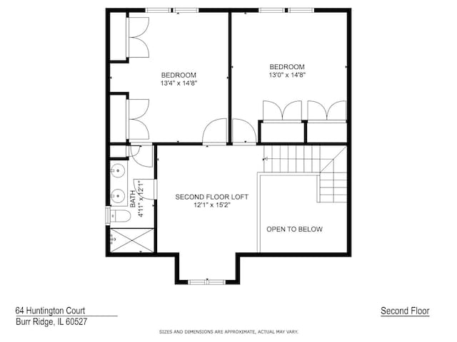 64 Huntington Ct, Burr Ridge, IL 60527 - property floor plan