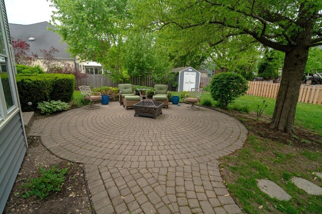 600 Salceda Dr, Mundelein, IL 60060 - view of patio / terrace featuring a fire pit