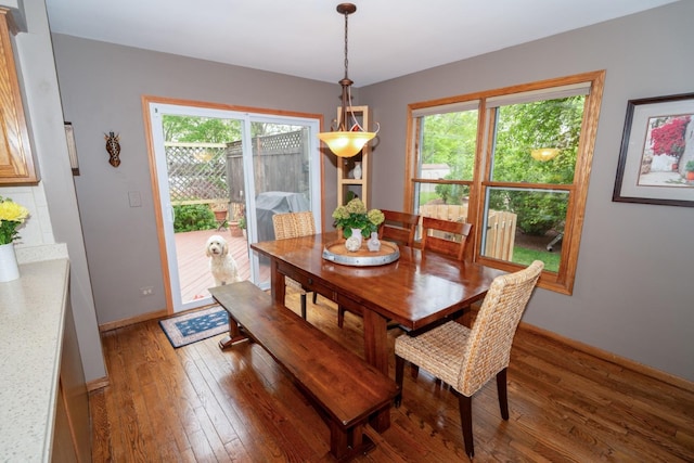 600 Salceda Dr, Mundelein, IL 60060 - dining room featuring light wood-type flooring, baseboards, and healthy amount of natural light