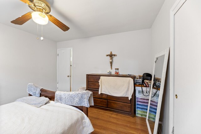 8515 S Kildare Ave, Chicago, IL 60652 - bedroom with a ceiling fan and wood finished floors