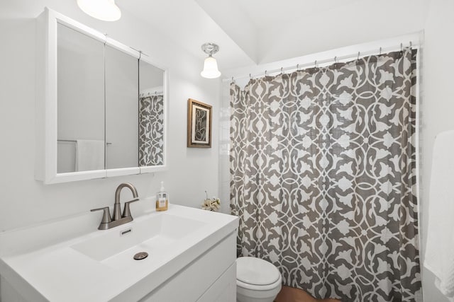 720 N Austin Blvd Unit Gnw, Oak Park, IL 60302 - full bath with toilet, a shower with curtain, and vanity