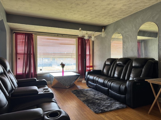 10434 S Green St, Chicago, IL 60643 - living room with a textured ceiling and wood-type flooring