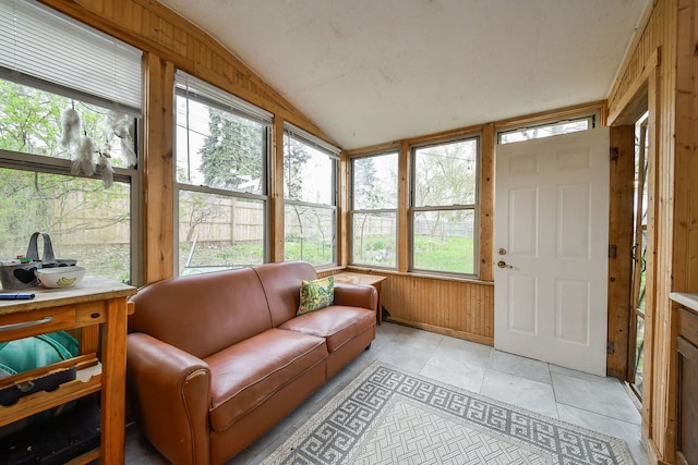 2N252 Diane Ave, Glen Ellyn, IL 60137 - sunroom featuring lofted ceiling, healthy amount of natural light, and tile patterned flooring
