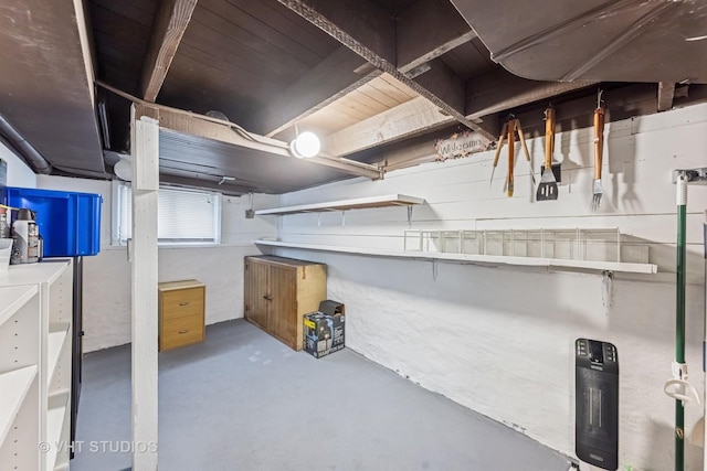 view of basement