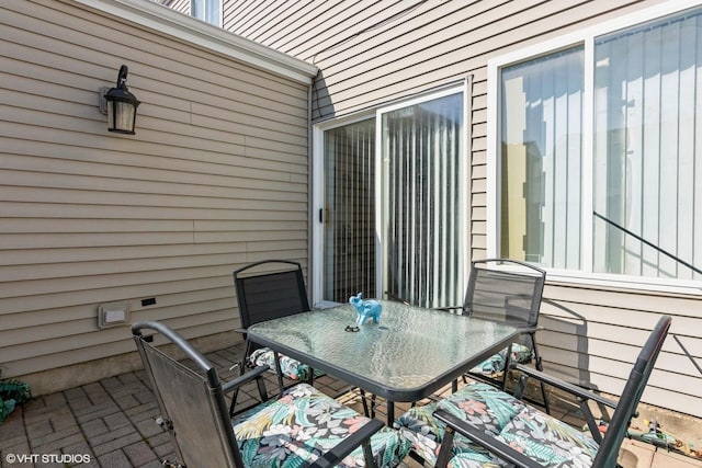 view of patio / terrace featuring outdoor dining area