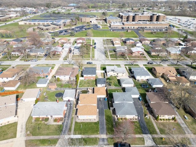 drone / aerial view featuring a residential view
