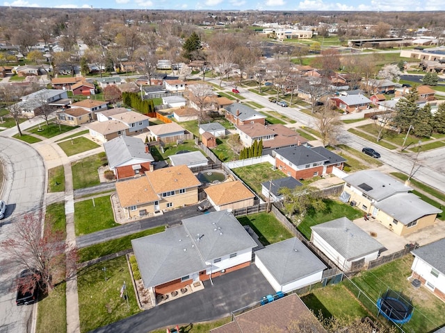 birds eye view of property featuring a residential view