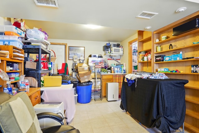 storage featuring visible vents