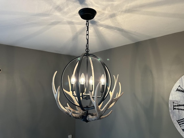 145 W Eisenhower St, Waterman, IL 60556 - interior details featuring a notable chandelier