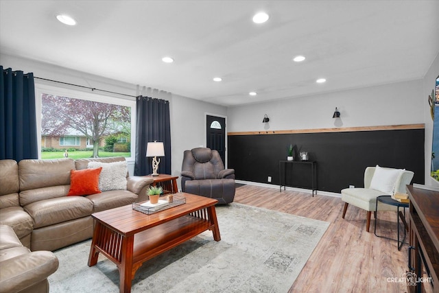 145 W Eisenhower St, Waterman, IL 60556 - living room featuring recessed lighting and wood finished floors