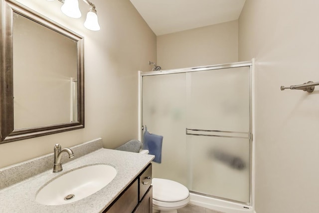 2502 S Hidden Trl, Spring Grove, IL 60081 - full bath with vanity, toilet, and a stall shower