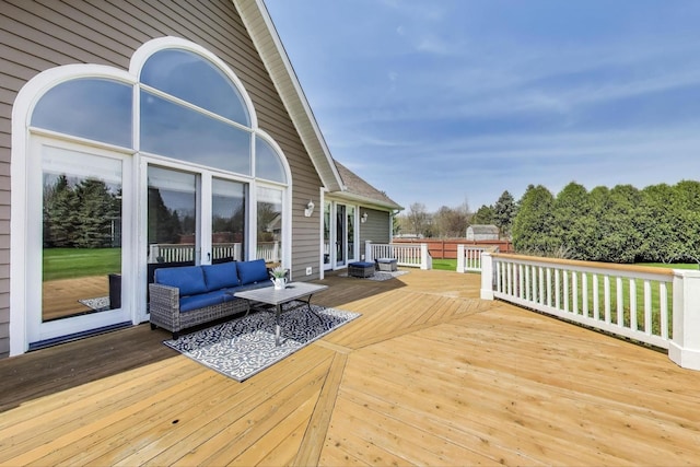 2502 S Hidden Trl, Spring Grove, IL 60081 - deck featuring an outdoor living space