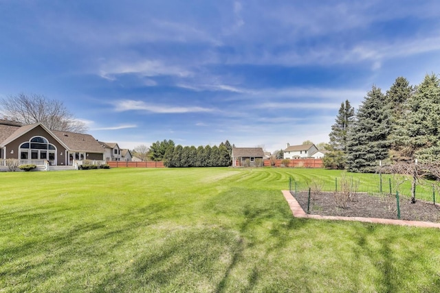 2502 S Hidden Trl, Spring Grove, IL 60081 - view of yard featuring an outdoor structure and fence