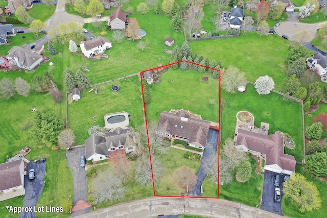 2502 S Hidden Trl, Spring Grove, IL 60081 - aerial view with a residential view