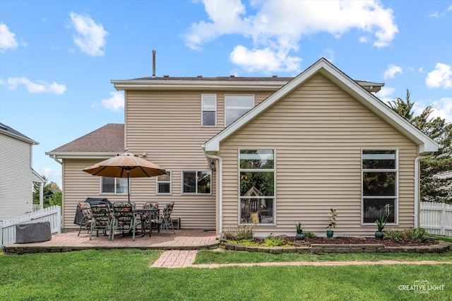 1118 Golden Oaks Pkwy, Aurora, IL 60506 - back of property featuring a wooden deck