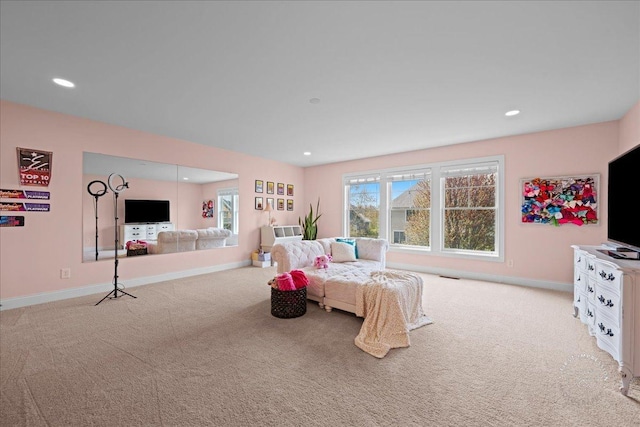 39W729 N Hathaway Ln, Geneva, IL 60134 - carpeted bedroom featuring recessed lighting, baseboards, and visible vents